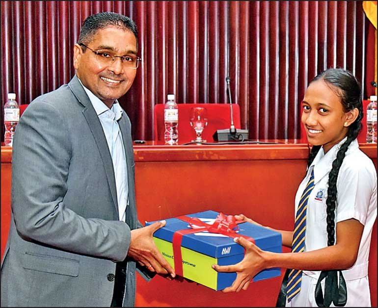 Presenting raffle draw awards
